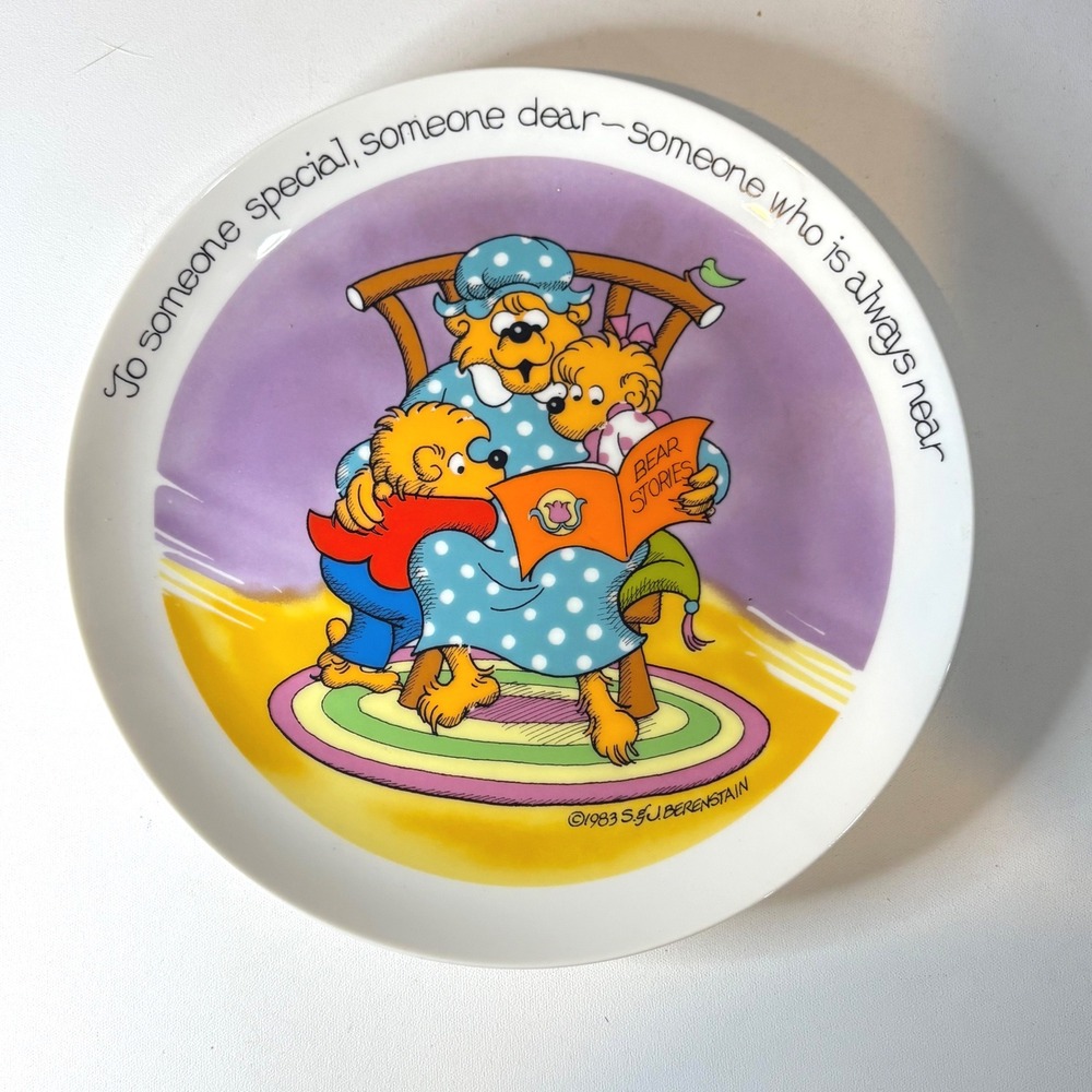Vintage 1983 Berenstain Bears Collector Plate To Someone Special Limited Edition